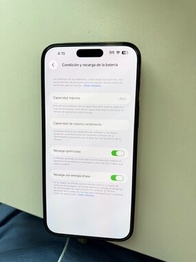 Apple iPhone Black Front with White Screen Display